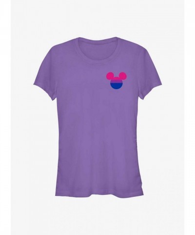 Disney Mickey Mouse Pride Badge T-Shirt - Purple Unisex