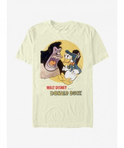 Disney Donald Duck T-Shirt - Beige Gorilla Design for Men