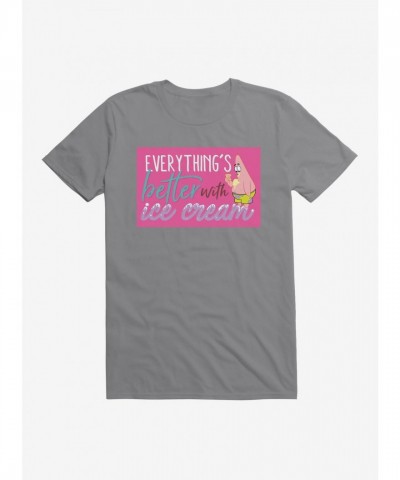 SpongeBob SquarePants Chilled with Ice Cream Lightweight Cotton T-Shirt Men's