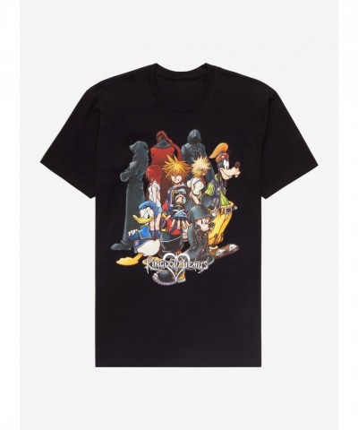 Disney Kingdom Hearts Characters Cotton T-Shirt for Men and Unisex
