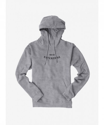 Star Trek NX-01 Enterprise Curved Logo Men's Hoodie