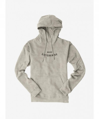 Star Trek NX-01 Enterprise Curved Logo Men's Hoodie
