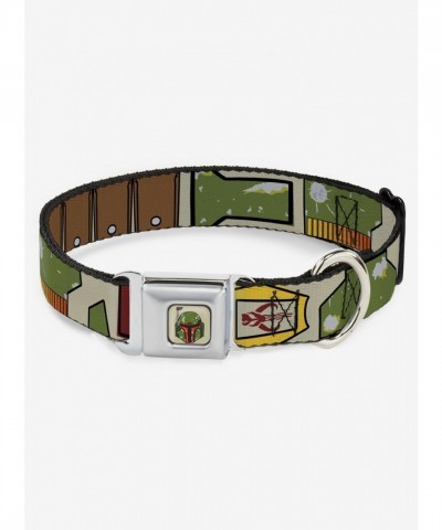 Star Wars Utility Belt Dog Collar with Authentic Seatbelt Buckle