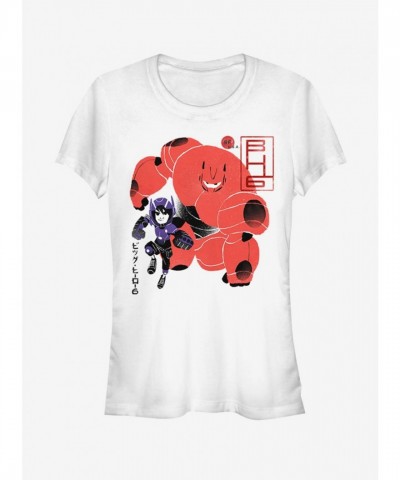 Disney Girls Big Hero 6 Action T-Shirt - White