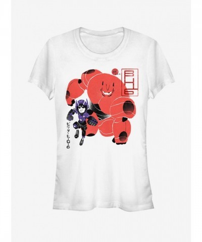 Disney Girls Big Hero 6 Action T-Shirt - White