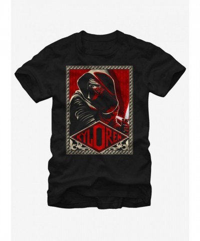 Kylo Ren Poster T-Shirt - Black for Star Wars Fans