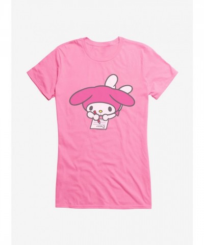 My Melody Inspired Lightweight Cotton Girls T-Shirt