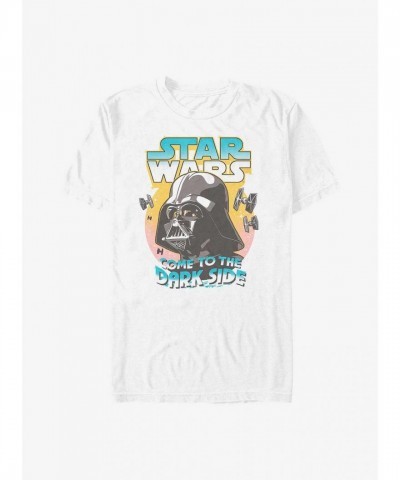 Darth Vader T-Shirt for Men - White Lightweight Cotton