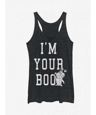 Monsters Inc. 'I'm Your Boo' Cute Girls Black Tank Top