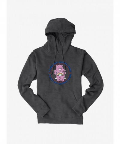 Cheer Bear Alone Time Hoodie for Unisex Fashion