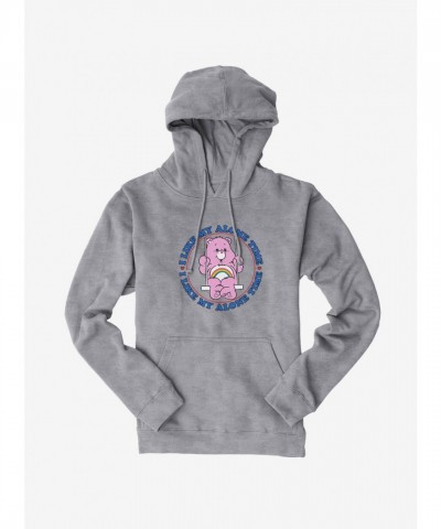 Cheer Bear Alone Time Hoodie for Unisex Fashion