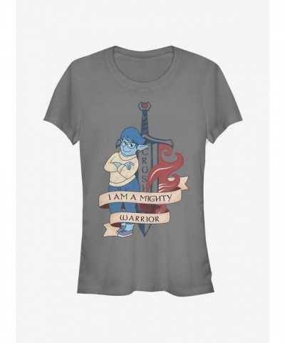 Disney Pixar Onward Mighty Warrior T-Shirt for Girls - Grey