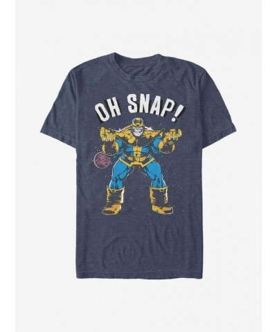 Marvel Heroes Oh Snap Tee - Blue Men's Lightweight Cotton Blend