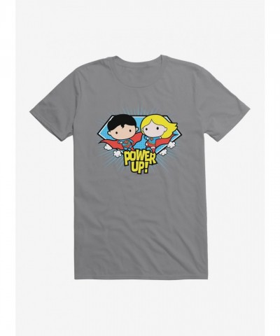 Superman Supergirl Chibi Power-Up Unisex Tee