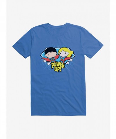 Superman Supergirl Chibi Power-Up Unisex Tee