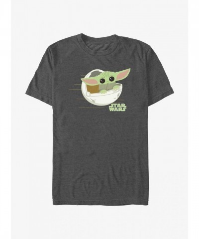 Star Wars Mandalorian Grey T-Shirt - Lightweight Cotton for Men