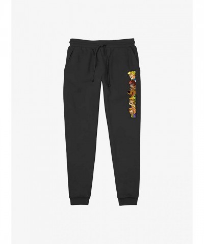 Scooby-Doo Mystery Gang Jogger Sweatpants - Black Men's Size