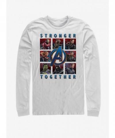Marvel Avengers Endgame Collection Long-Sleeve T-Shirt for Men - White