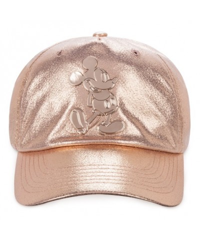 Mickey Mouse Rose Gold Baseball Cap for Boys