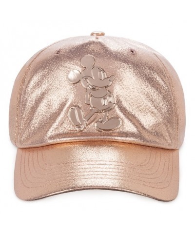 Mickey Mouse Rose Gold Baseball Cap for Boys