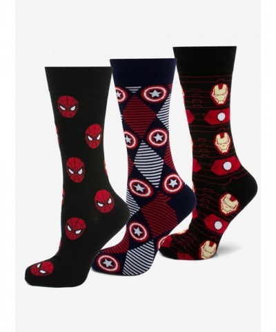Marvel's Avengers Heroic Logo Soft Cotton Socks Set for Men