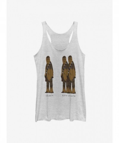 Star Wars Chewie Girls Tank Top - Junior White