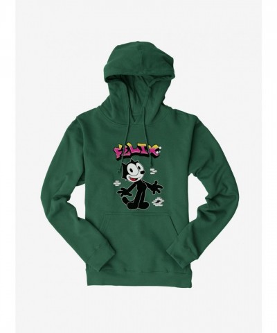 Felix Cat Graffiti Art Hoodie for Men