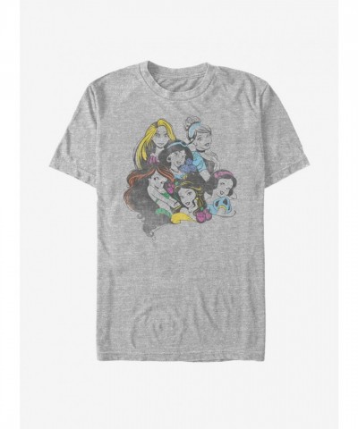 Disney Classic Princess Chillin Grey T-Shirt for Men