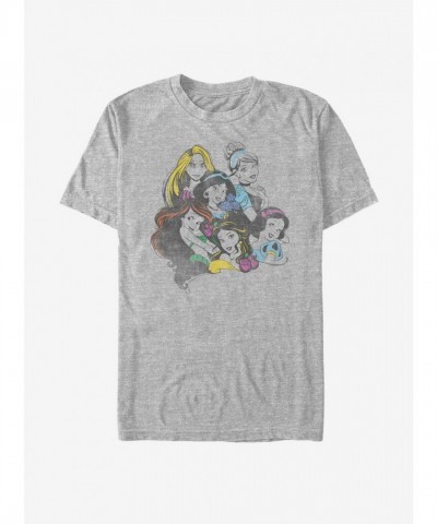 Disney Classic Princess Chillin Grey T-Shirt for Men