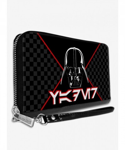 Star Wars Women's Vegan Leather Darth Vader Aurebesh Check Wallet