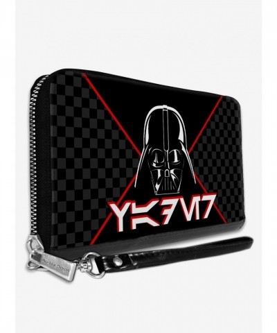 Star Wars Women's Vegan Leather Darth Vader Aurebesh Check Wallet