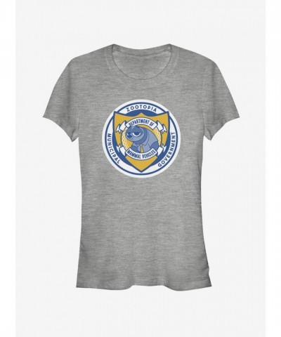 Disney Zootopia Grey Dmv Girls Lightweight T-Shirt