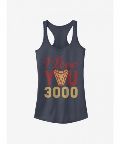 Marvel Girls' Avengers Endgame Iron Man Arc Reactor Tank Top - Blue