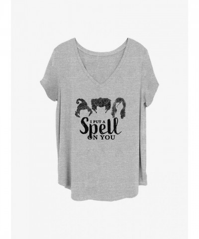 Disney Hocus Pocus Spell-On You Plus Size Tee for Girls - Grey