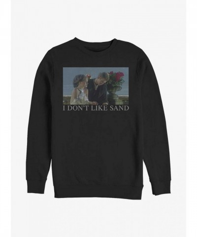 Star Wars Anakin Meme "I Don't Like Sand" Unisex Sweatshirt - Black
