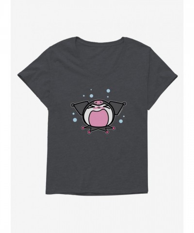 Kuromi Screaming Girls Plus Size T-Shirt