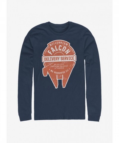 Star Wars Millennium Falcon Long Sleeve Shirt - Men's Blue
