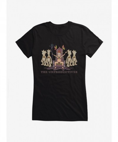 Rick And Morty Unproductives Graphic Tee for Girls