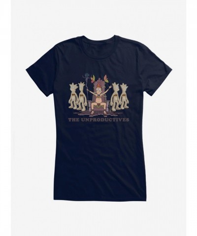 Rick And Morty Unproductives Graphic Tee for Girls