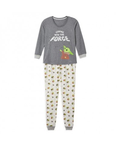 Grogu Adult Pajama Set - Comfortable Star Wars The Mandalorian Sleepwear