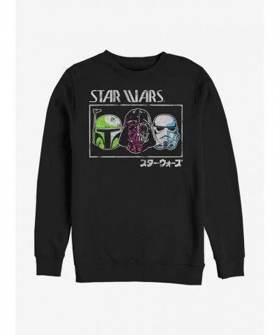 Star Wars Inspired Crew Sweatshirt for Men - Black
