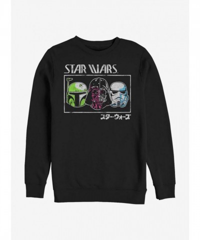 Star Wars Inspired Crew Sweatshirt for Men - Black