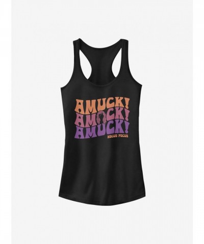Disney Hocus Pocus Inspired Girls Racerback Tank - Black