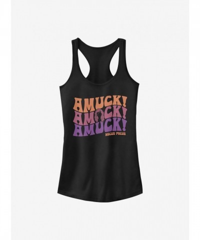 Disney Hocus Pocus Inspired Girls Racerback Tank - Black