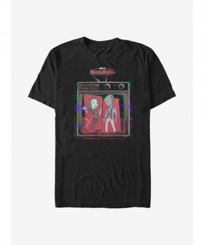 Marvel WandaVision Retro Fashion T-Shirt - Black Men's