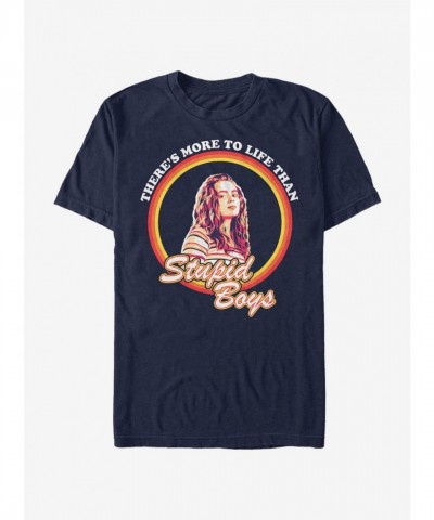 Stranger Things Stupid Boys T-Shirt in Blue for Men