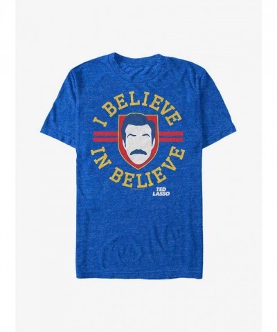 Ted Lasso Inspired "Believe in Believe" Shield T-Shirt - Unisex Blue