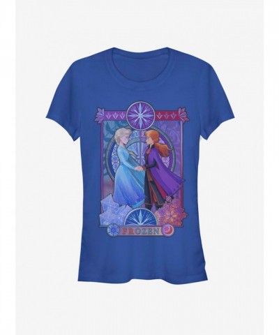 Disney Frozen 2 Nouveau Lightweight Cotton Girls T-Shirt - Blue