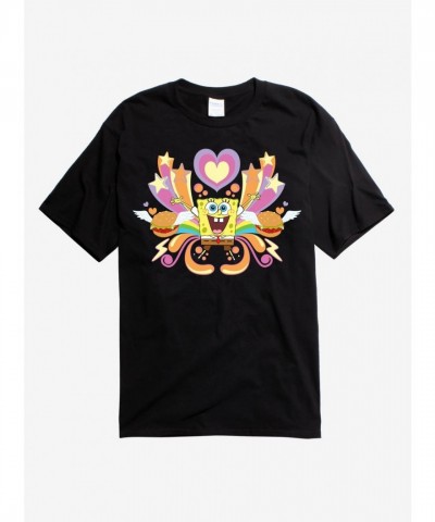 SpongeBob SquarePants Krabby Patty Unisex T-Shirt - Black