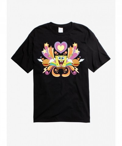 SpongeBob SquarePants Krabby Patty Unisex T-Shirt - Black